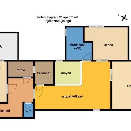 Penthouse privát Jakuzzival Smeraldo Villa Siófok